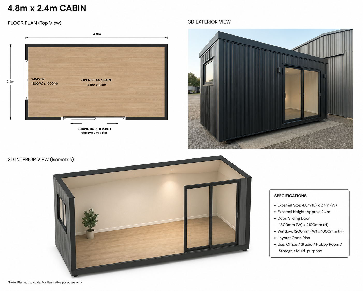 My Pod NZ builds stylish, compact cabins perfect for a sleepout, home office, guest room or extra living space. Delivers across Northland.